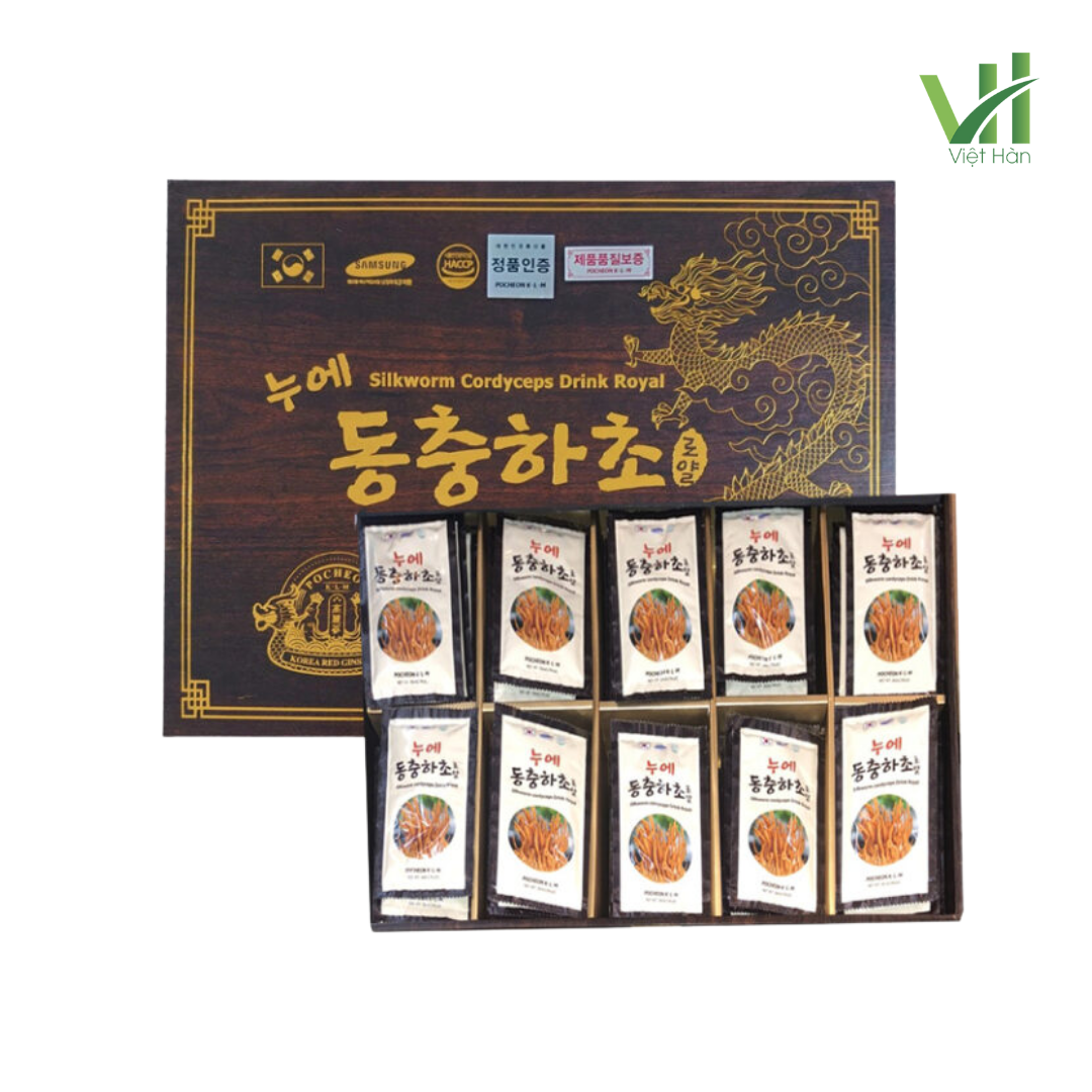 Nước Đông Trùng Hạ Thảo Royal Pocheon 30ml x 60 Gói