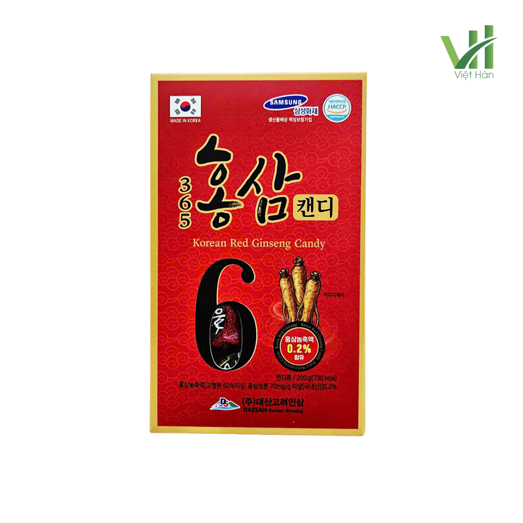 Kẹo hồng sâm Hàn Quốc hộp 200 gram