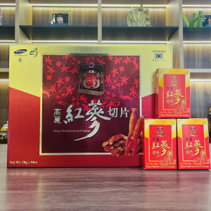 Alternative view of Hồng sâm lát tẩm mật ong Sambok Hàn Quốc 10 gói x 20g