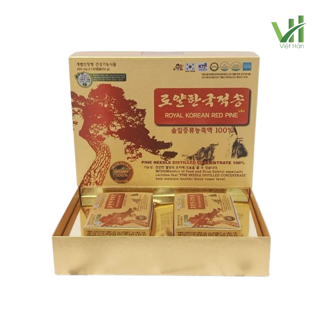 Tinh Dầu Thông Đỏ Hoàng Gia Daedong 450mg x 120 viên - Ảnh 4