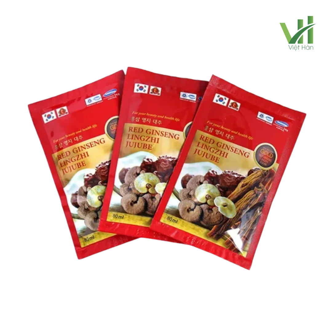 Nước hồng sâm linh chi táo tàu Hàn Quốc - Ảnh 4