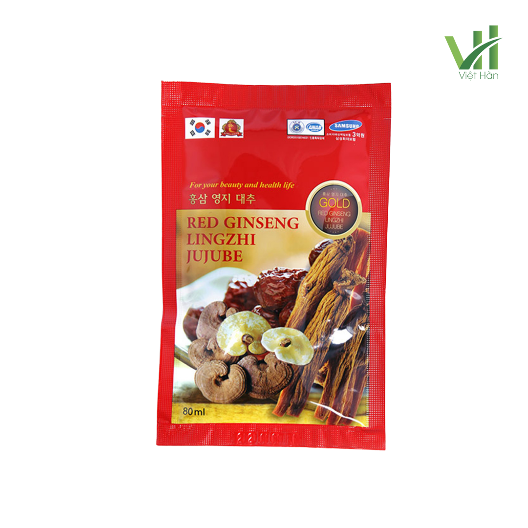 Nước hồng sâm linh chi táo tàu Hàn Quốc - Ảnh 3