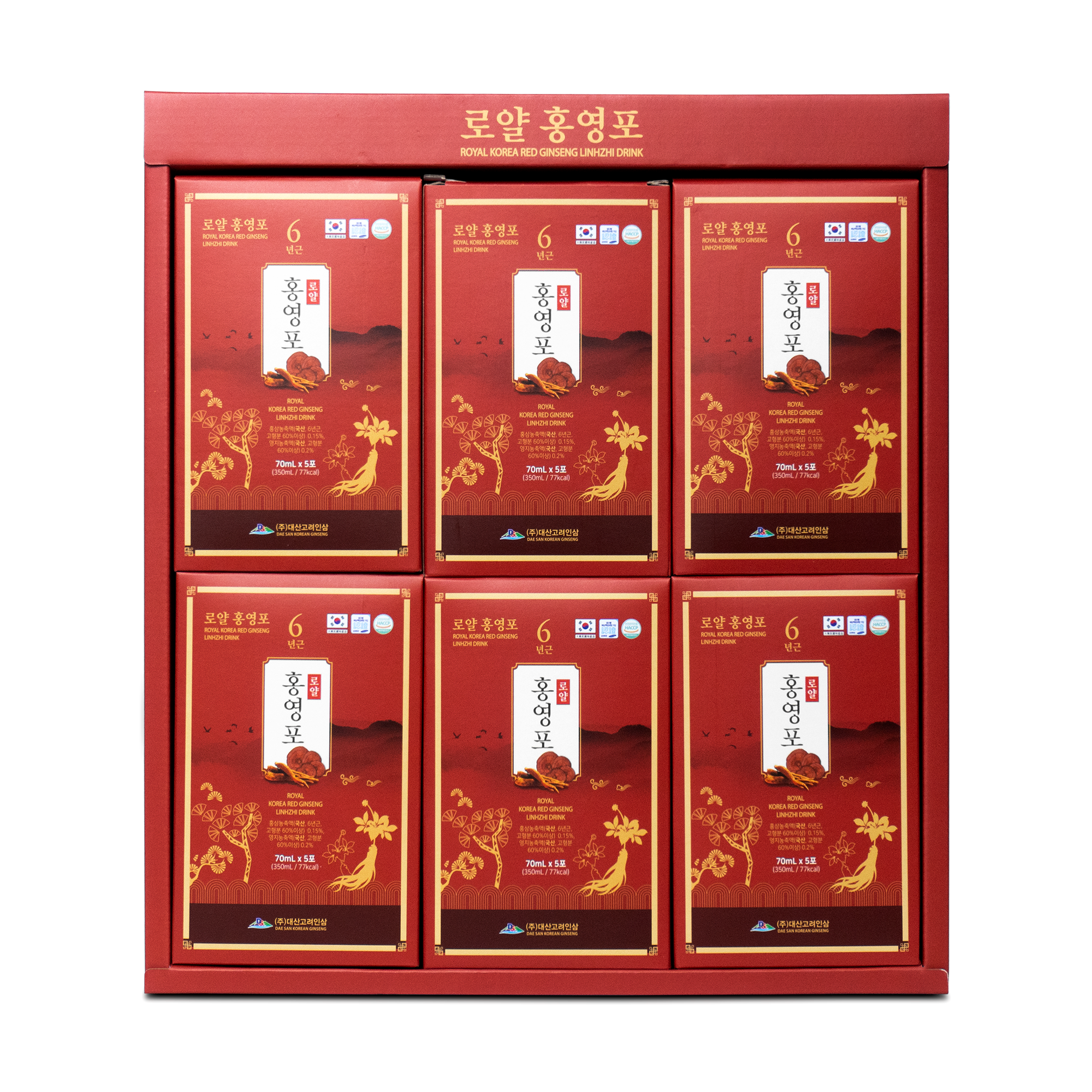 Nước Hồng Sâm Linh Chi Daesan Hàn Quốc 70ml x 30 gói - Ảnh 4