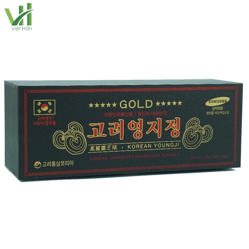 Cao Linh Chi Núi Hàn Quốc hộp gỗ đen 360g (120g x 3 lọ) – Nhập khẩu - Ảnh 2