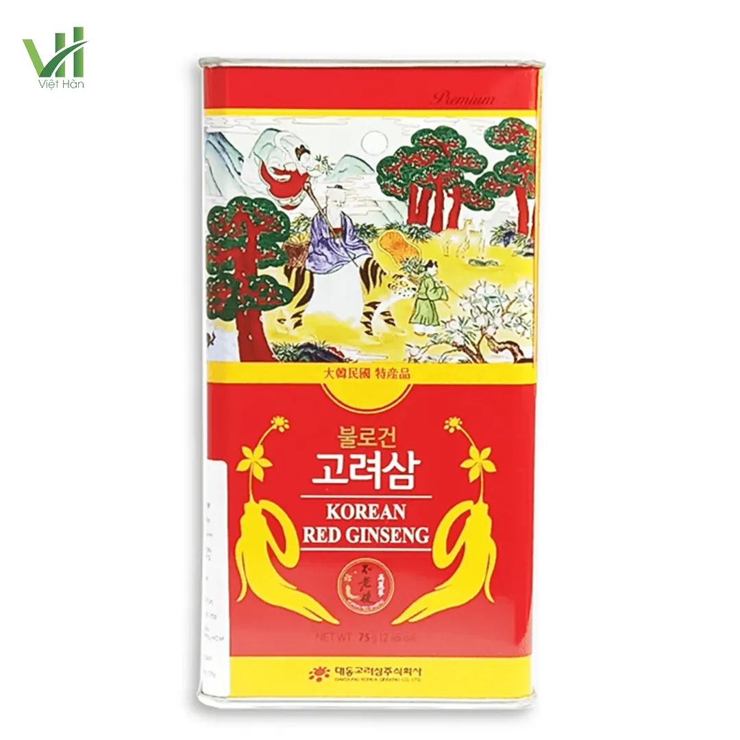 Hồng Sâm Củ Khô Daedong Hàn Quốc Hộp 75g