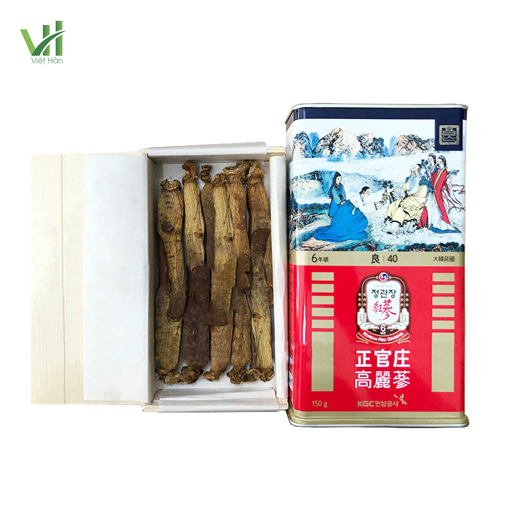 Hồng Sâm Củ Khô Jung Kwan Jang Hộp 150g (40 PCS 12 củ) - Ảnh 3