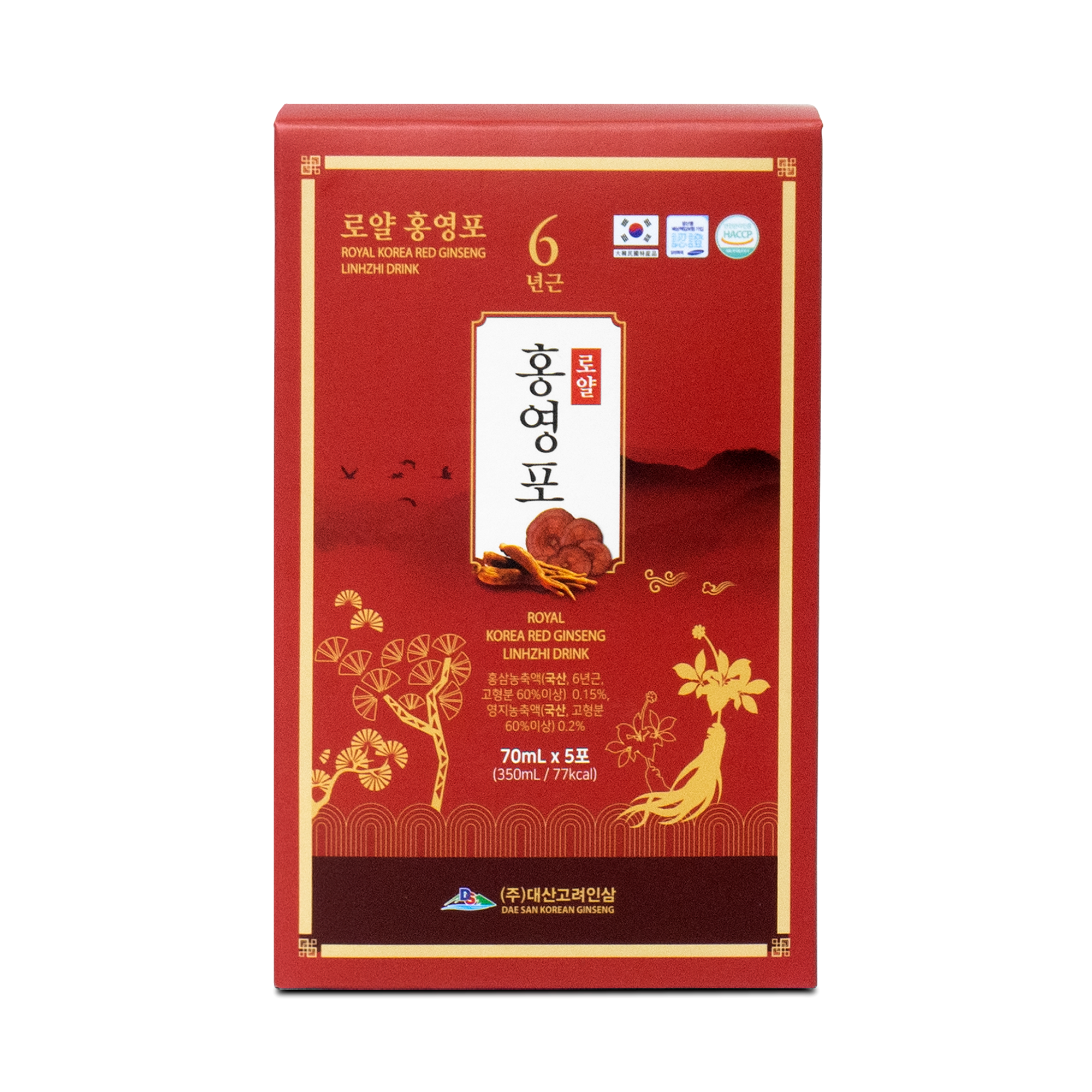 Nước Hồng Sâm Linh Chi Daesan Hàn Quốc 70ml x 30 gói - Ảnh 6