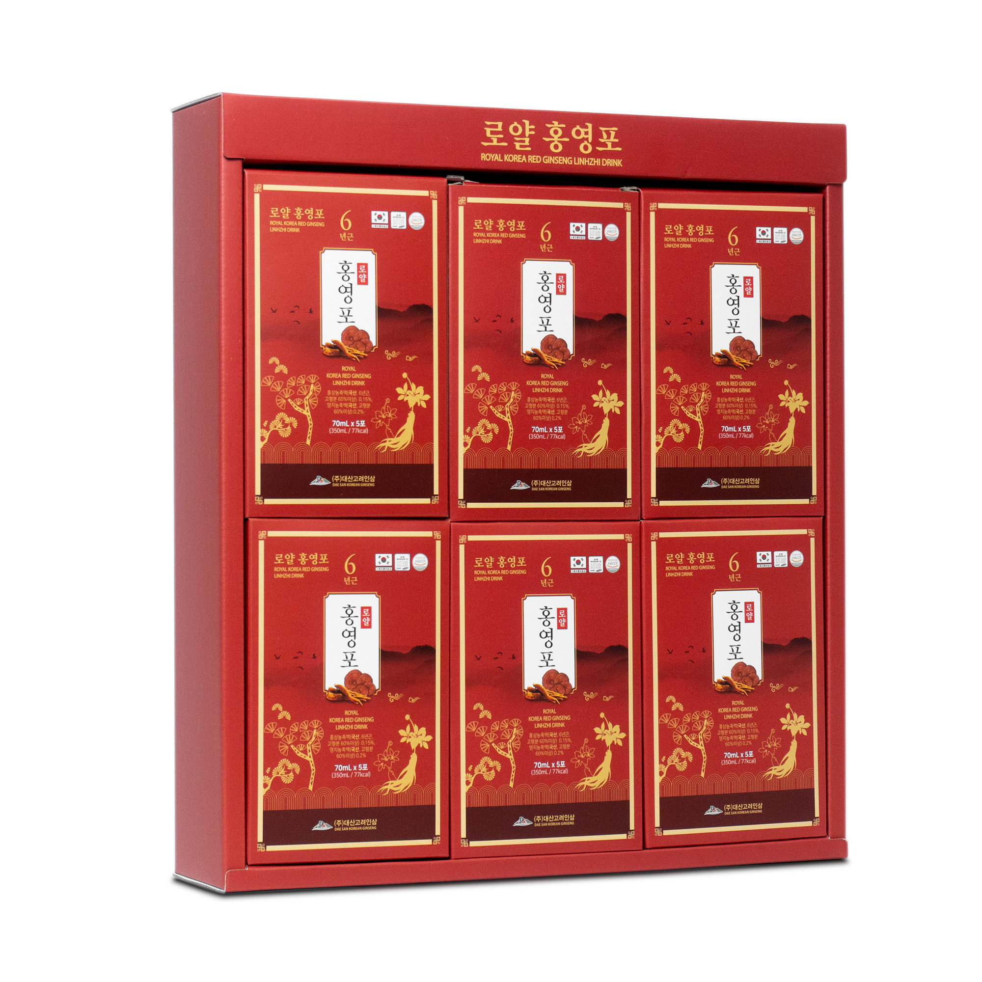 Nước Hồng Sâm Linh Chi Daesan Hàn Quốc 70ml x 30 gói - Ảnh 5