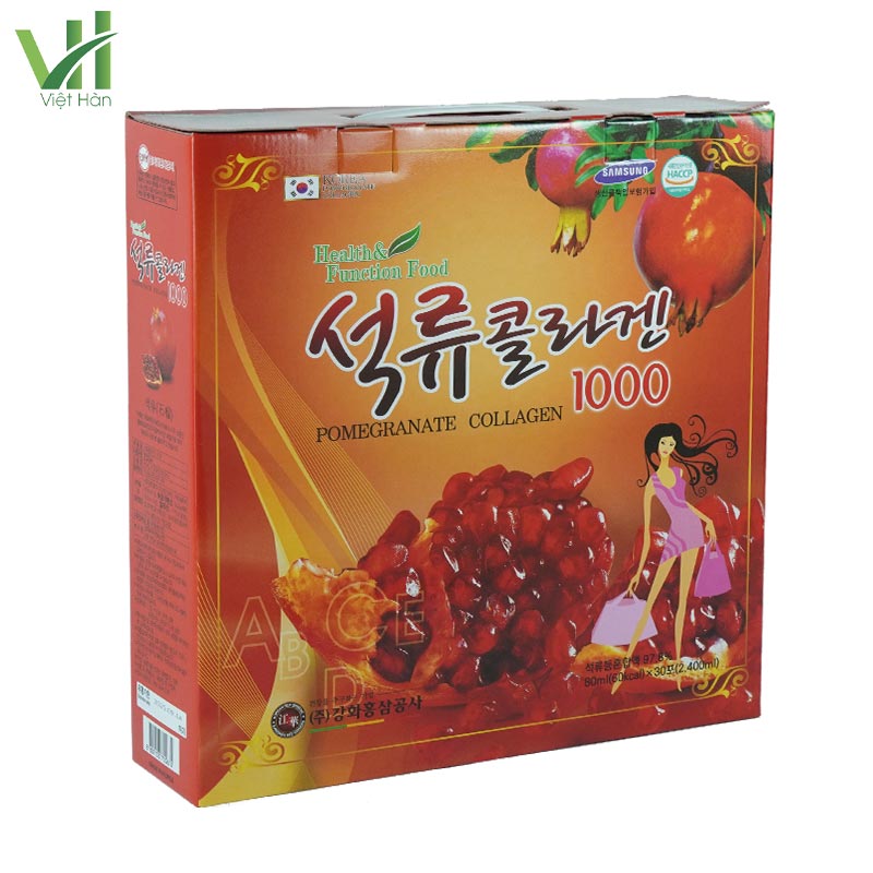 Nước ép lựu Collagen Kanghwa Hàn Quốc Hộp 30 gói - Ảnh 3