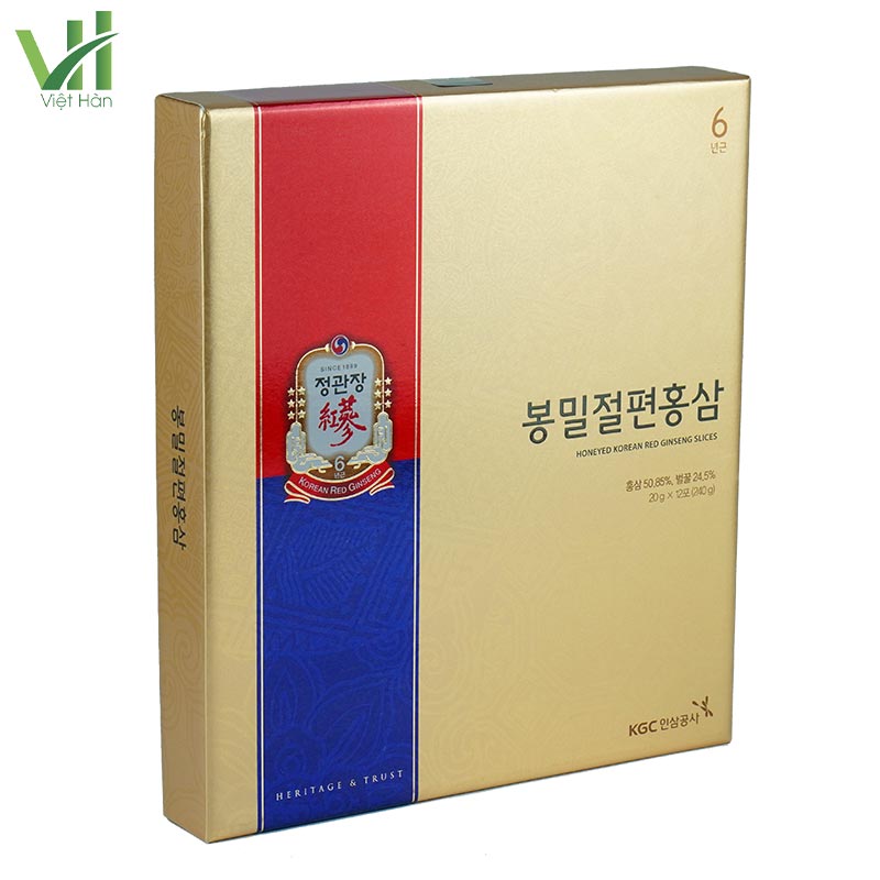Sâm lát tẩm mật ong Jung Kwan Jang 20g x 12 hộp - Ảnh 6