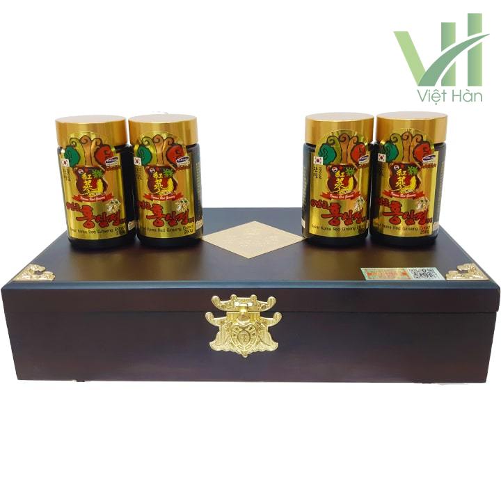 Cao Hồng Sâm Kanghwa Hàn Quốc Hộp gỗ 250g x 4 lọ - Ảnh 4