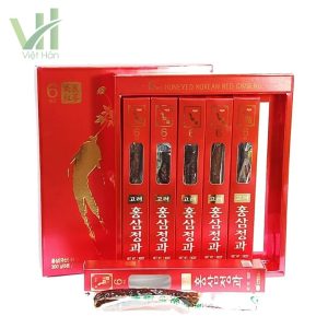 Alternative view of Hồng sâm củ tẩm mật ong KGS 300g Hàn Quốc – Hộp 6 củ