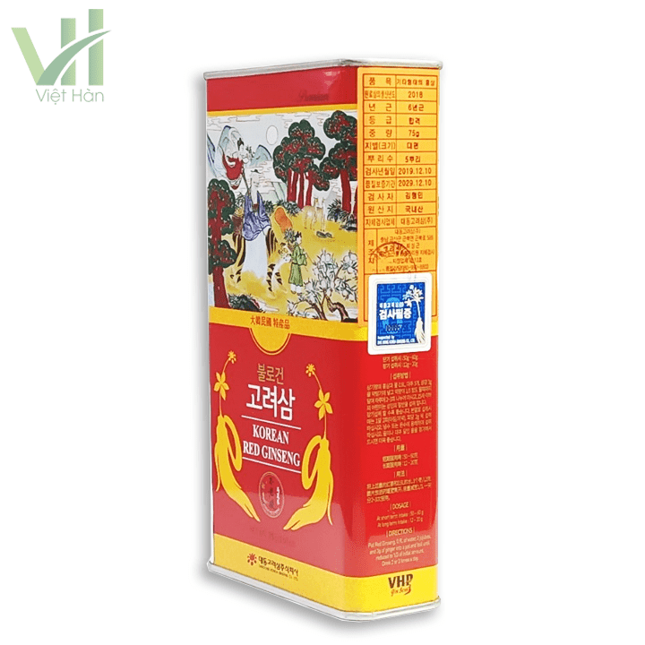 Hồng Sâm Củ Khô Daedong Hàn Quốc Hộp 75g - Ảnh 3