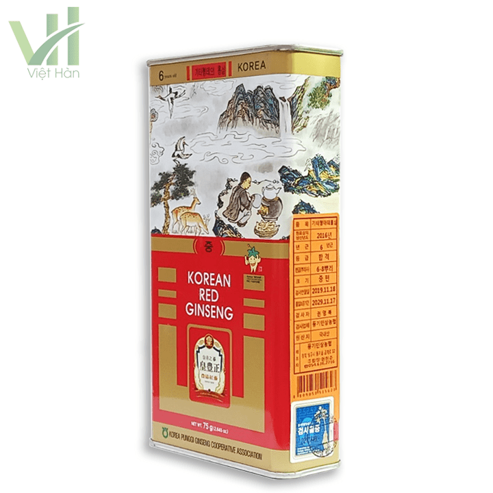 Hồng Sâm Củ Khô Punghi Hàn Quốc Hộp 75g - Ảnh 5