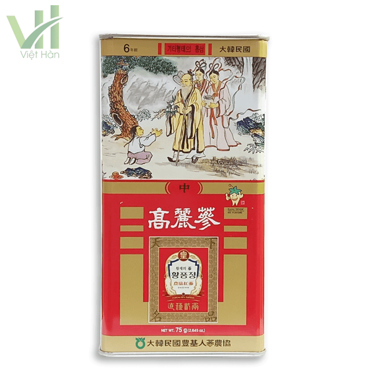 Hồng Sâm Củ Khô Punghi Hàn Quốc Hộp 75g - Ảnh 4