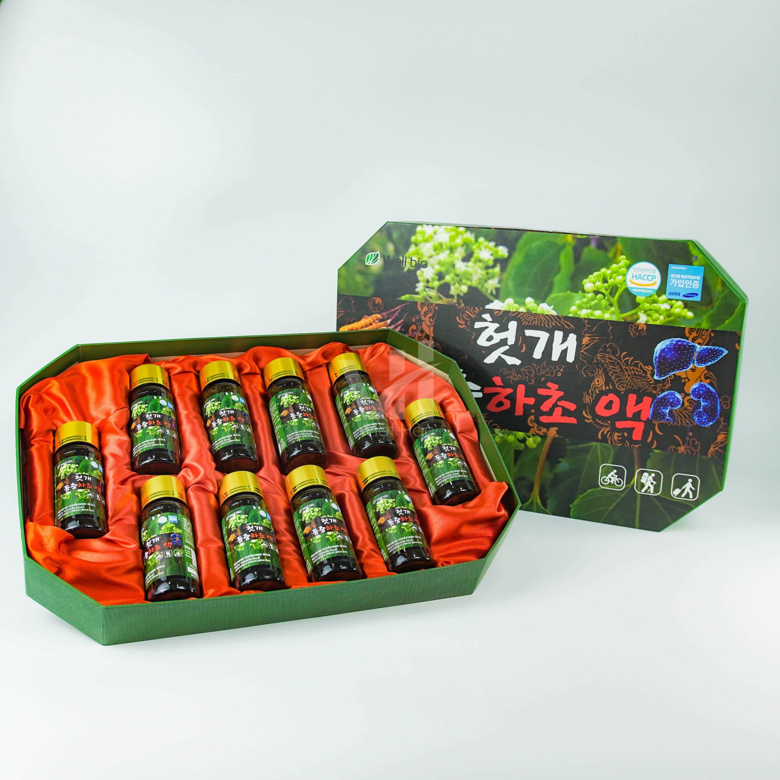 Nước Mát Gan Đông Trùng Hạ Thảo Well Bio hộp 10 chai x 100ml - Ảnh 6