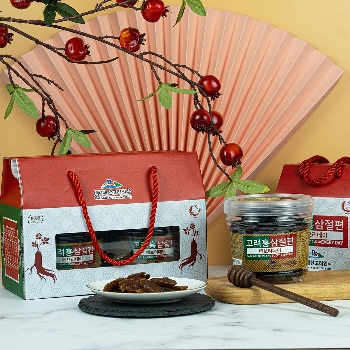 Mứt Sâm Tẩm Mật Ong Everyday Daesan – 2 hộp x 200g - Ảnh 2