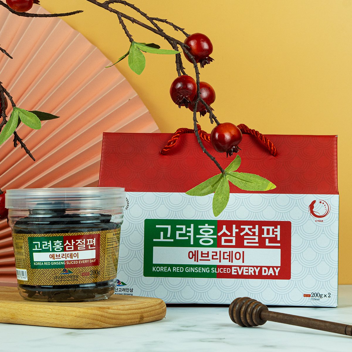 Mứt Sâm Tẩm Mật Ong Everyday Daesan – 2 hộp x 200g - Ảnh 3