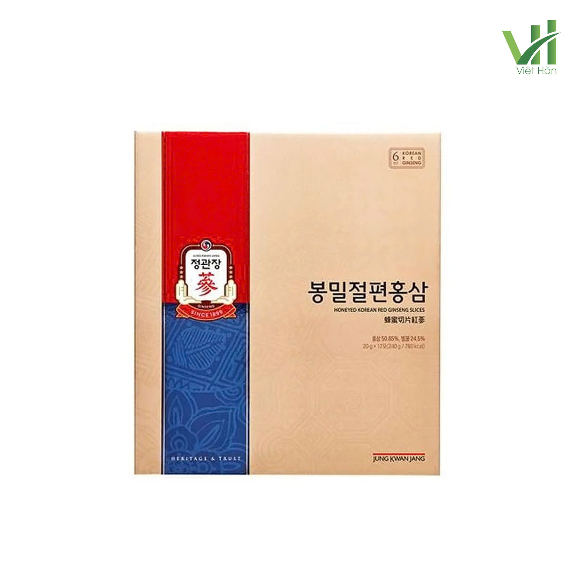 Sâm lát tẩm mật ong Jung Kwan Jang 20g x 12 hộp - Ảnh 4